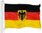 G128 Combo Pack: USA & Germany German Ensign Flag 3x5 FT Printed 150D Polyester